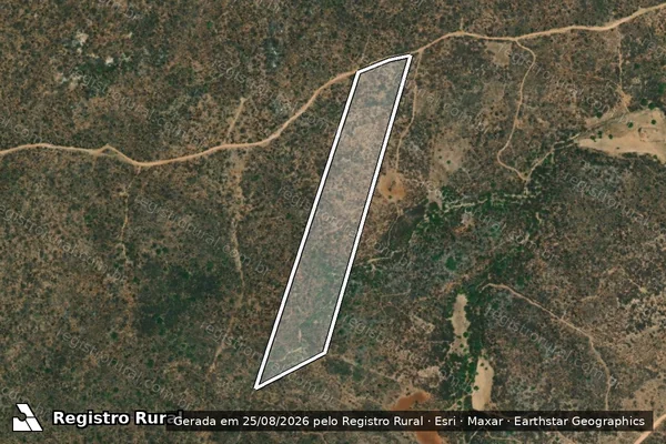 Imagem de satélite de PROJETO DE ASSENTAMENTO UMBURANAS - LOTE 20 - Parte 1 em Cerro Corá - RN