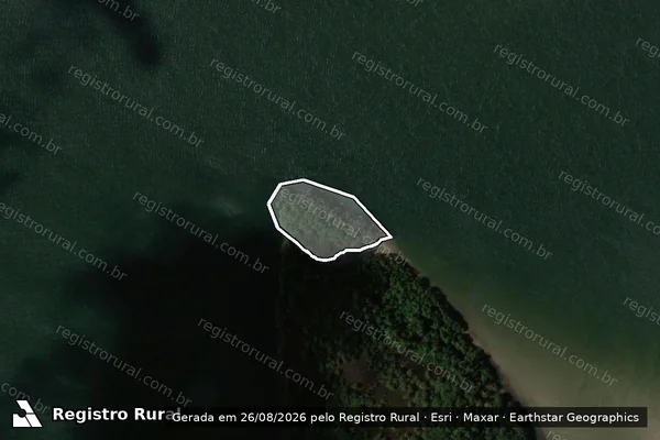 Imagem de satélite de ILHA DA CRIMINOSA - Parte 1 em Brejo Grande - SE