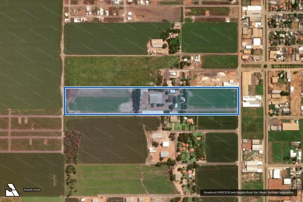 Imagem de satélite de Chácara Jantsch ? Lote 6-B e 7 - Parte 1 em Querência - MT
