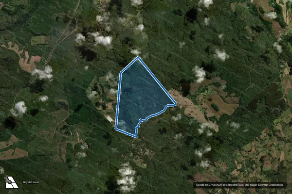 Imagem de satélite de Fazenda Tamanduá – Gleba “B” em Catanduvas - SC