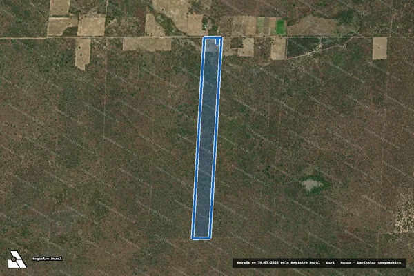 Imagem de satélite de PROJETO DE ASSENTAMENTO ALTO DA FELICIDADE ? LOTE 240 - Parte 1 em Alto do Rodrigues - RN