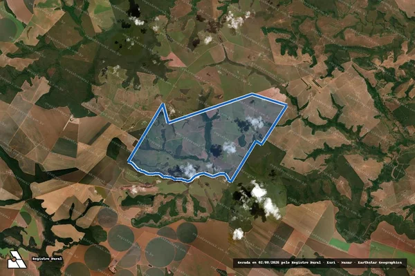 Imagem de satélite de FAZENDA PERICLES em Novo São Joaquim - MT