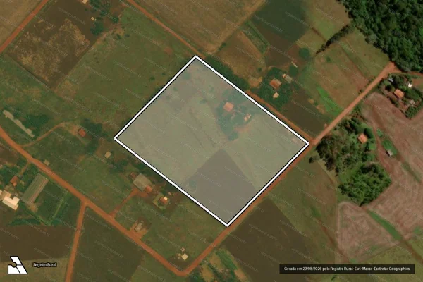 Imagem de satélite de Projeto de Assentamento Itamarati II em Ponta Porã - MS