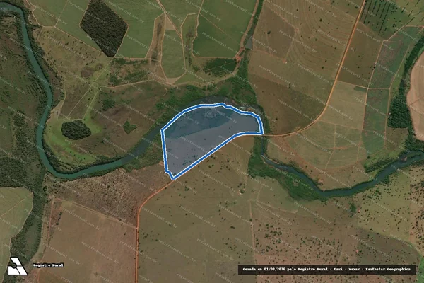 Imagem de satélite de FAZENDA FABIANO - Parte 1 em Itarumã - GO