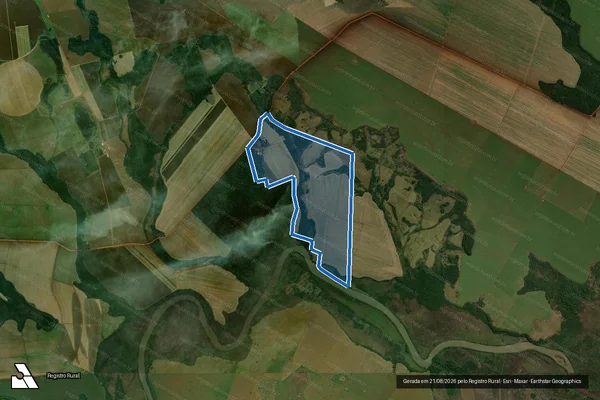 Imagem de satélite de FAZENDA 2A - Parte 2 em Rio Brilhante - MS
