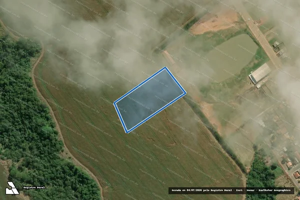 Imagem de satélite de FAZENDA MONTE VERDE -  Agrícola Monte Verde Ltda. em Jundiaí do Sul - PR