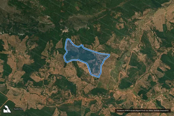 Imagem de satélite de FAZENDA FORQUILHA - Parte 1 em Rio Vermelho - MG