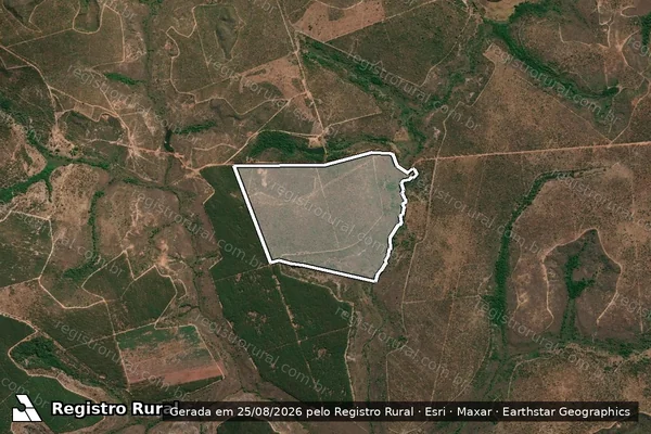 Imagem de satélite de FAZENDA BOA ESPERANÇA - GLEBA 04 em São Gonçalo do Abaeté - MG