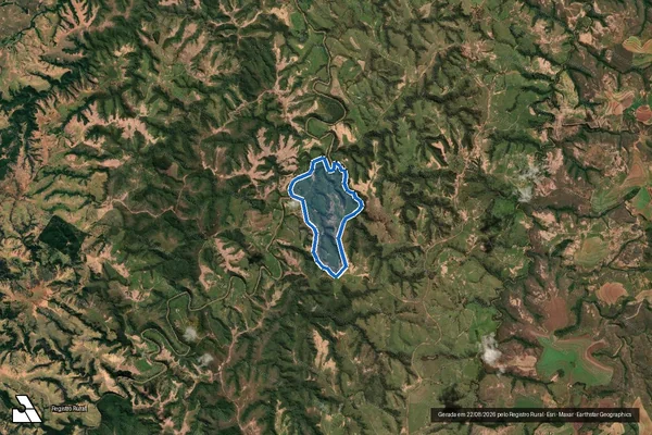Imagem de satélite de Fazenda Bagaginha - Fazenda Bagaginha em Tiros - MG