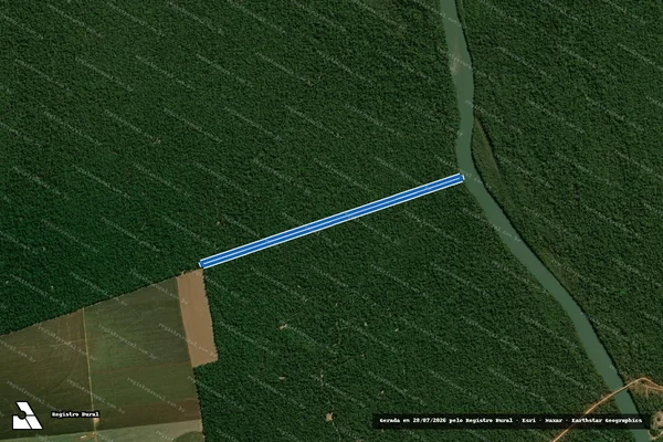 Imagem de satélite de Fazenda II de Abril - Desmembrada em Nova Maringá - MT