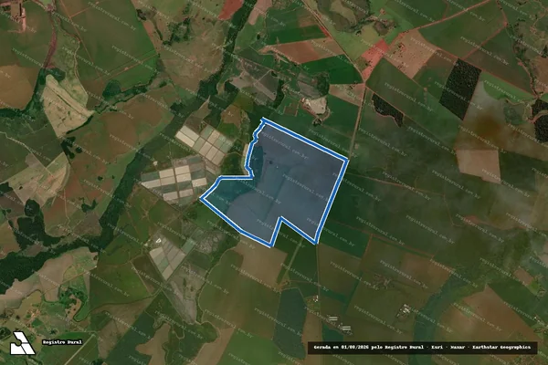 Imagem de satélite de Parte da Fazenda Barro Preto - Parte 1 em Itaporã - MS