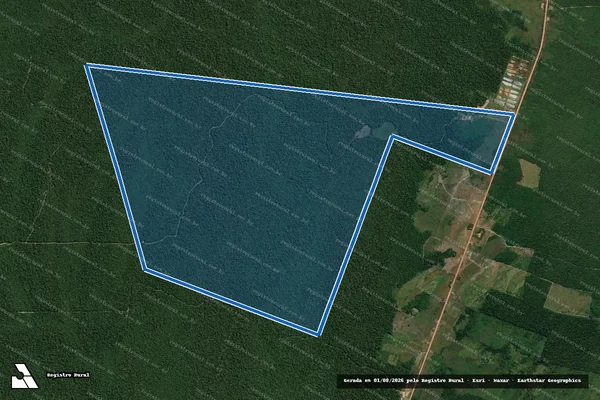 Imagem de satélite de FAZENDA PEDRAS - PARTE 1 em Humaitá - AM