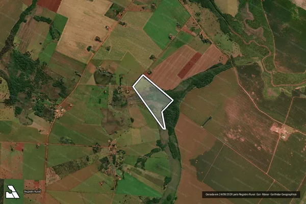 Imagem de satélite de Projeto de Assentamento Jibóia - Lote 162 em Sidrolândia - MS