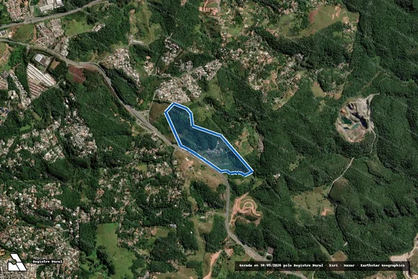 Imagem de satélite de Sítio Oliveira  - Parcela 1 em Arujá - SP