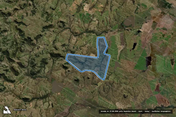 Imagem de satélite de FAZENDA DA ABELHA - Parte 1 em Rosário do Sul - RS