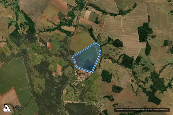 Imagem de satélite de FAZENDA POUSO ALTO E BARRO BRANCO - Gleba 03 em São Francisco de Goiás - GO