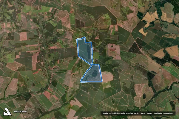 Imagem de satélite de Rancho Poliana em Barretos - SP
