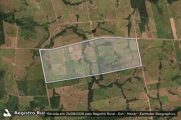 Imagem de satélite de Fazenda Paraiso - 2669 em Nova Bandeirantes - MT
