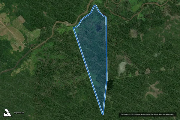 Imagem de satélite de FAZENDA RECANTO - Parcela 1 em Caracaraí - RR
