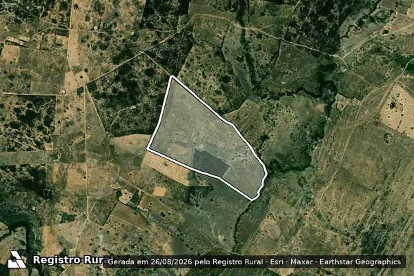 Imagem de satélite de FAZENDA PE DE BOI - Parcela 1 em Tobias Barreto - SE