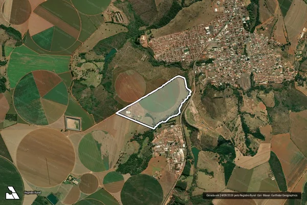 Imagem de satélite de Fazenda Urtiga - Parte 4 em Perdizes - MG