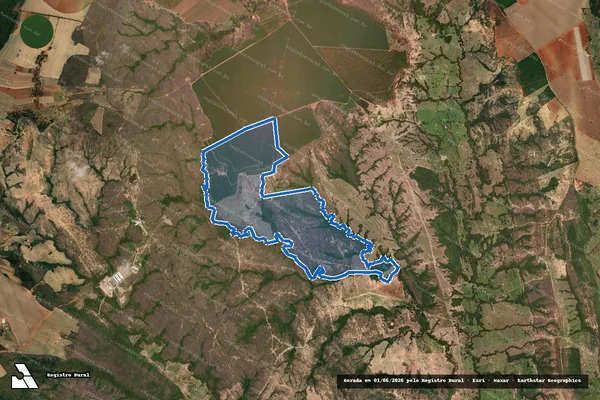 Imagem de satélite de FAZENDA BOA VISTA E TAQUARIL - 001 em Cabeceiras - GO