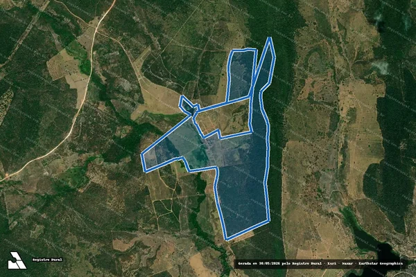 Imagem de satélite de Fazenda Três Irmãos – Parte 1 em Jacobina - BA