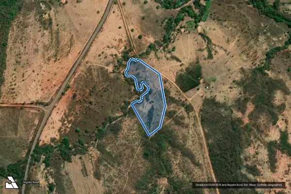 Imagem de satélite de FAZENDA SANTO ANTÔNIO DOS BARREIROS - Parte 2 em Bonfinópolis de Minas - MG