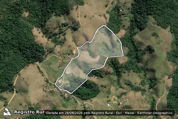 Imagem de satélite de Fazenda Palmital - Parte 2 em Passa Vinte - MG