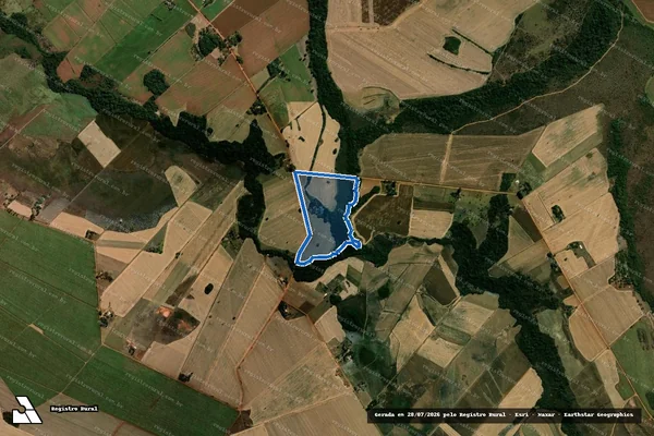 Imagem de satélite de Lote 12 ? Assentamento Lagoa do Bonfim - Lote 12 em Perolândia - GO