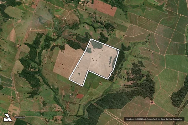 Imagem de satélite de Fazenda Santa Cecília - Fazenda Santa Cecília em Santo Antônio do Aracanguá - SP