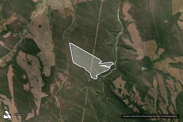 Imagem de satélite de Fazenda do Açude em Jaguariaíva - PR