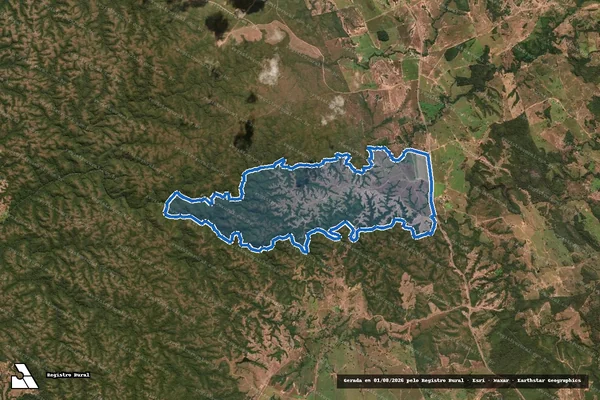 Imagem de satélite de FAZENDA NOSSA SENHORA APARECIDA em Taguatinga - TO