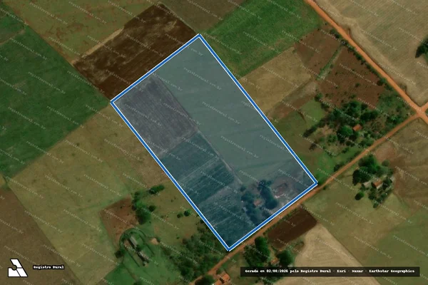 Imagem de satélite de Projeto de Assentamento Itamarati II em Ponta Porã - MS