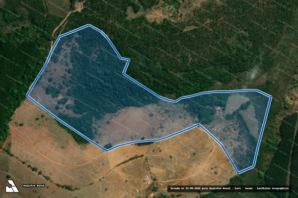 Imagem de satélite de BARRO PRETO DO JACARE - Parte 1 em Oliveira - MG