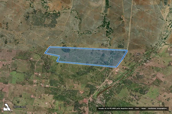 Imagem de satélite de Fazenda Sao Judas Tadeu - Parcela 1 em Piranhas - AL