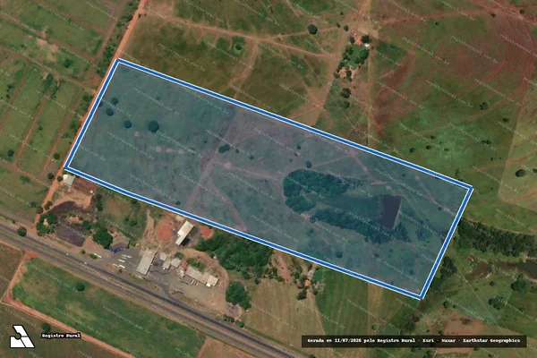 Imagem de satélite de FAZENDA NOVA RECREIO - PARTE 1 em Meridiano - SP
