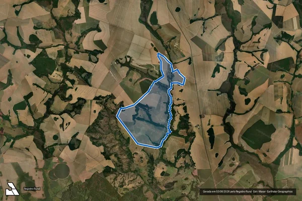 Imagem de satélite de Fazenda Das Pedras - Parte 1 em Jataí - GO