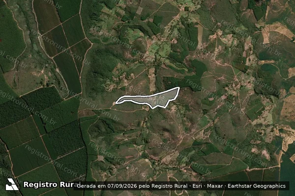 Imagem de satélite de Fazenda Tabatinga - Fazenda Tabatinga em Itamarandiba - MG