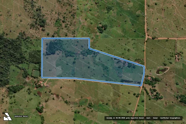 Imagem de satélite de Sitio Bandeirantes, Lote Rural nº 56/C-57R, Gleba 32, PIC PAR - Parcela 1 em Colorado do Oeste - RO