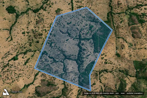 Imagem de satélite de FAZENDA RETIRO II - 001 em Guaraí - TO