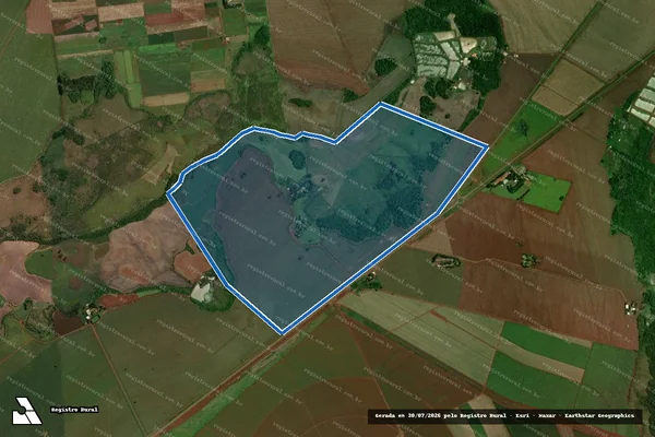 Imagem de satélite de FAZENDA CRUZ DE MALTA - gleba em Dourados - MS