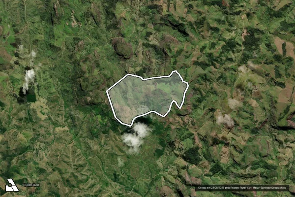 Imagem de satélite de FAZENDA SÃO BENTO ? CÓRREGO URUGUAI - GLEBA 01 em Palmópolis - MG