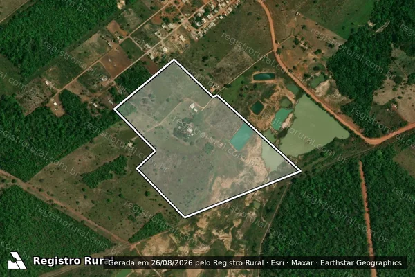Imagem de satélite de FAZENDA SÃO VICENTE - LOTE 8 em Nova Lacerda - MT