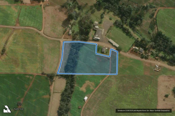 Imagem de satélite de Parte do Lote Rural nº 73 - 03 em São Miguel do Oeste - SC