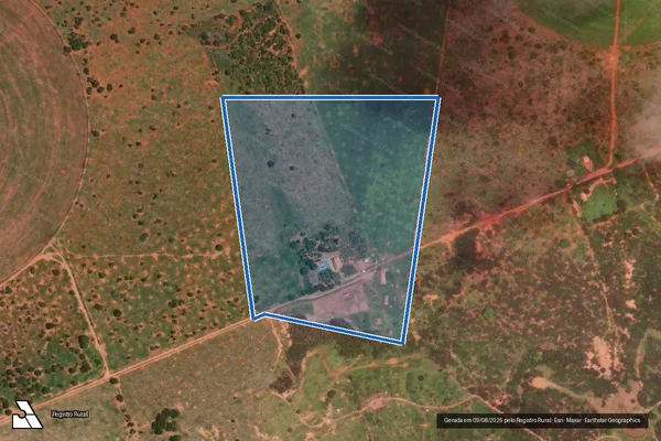 Imagem de satélite de FAZENDA MARAJÓ (BOM SUCESSO) - Parte 2 em Janaúba - MG