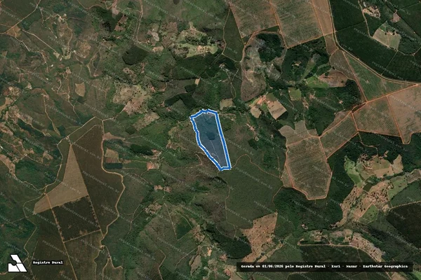 Imagem de satélite de Boa Vista - Parte 1 em Capelinha - MG
