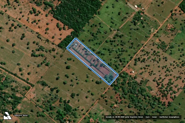 Imagem de satélite de Sitio Oroitê - Area Desmembrada - Parcela 1 em Aquidauana - MS