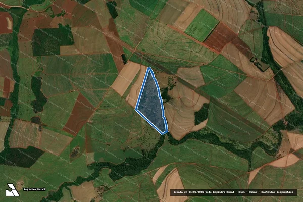 Imagem de satélite de Fazenda Santa Adelina - Parte 1 em Itápolis - SP