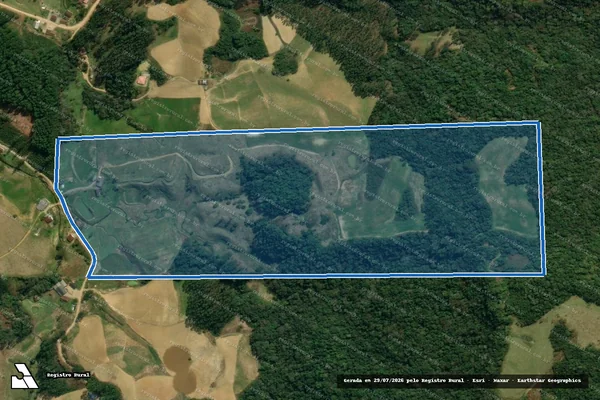 Imagem de satélite de FAZENDA PEIXER - FAZENDA PEIXER em Major Gercino - SC